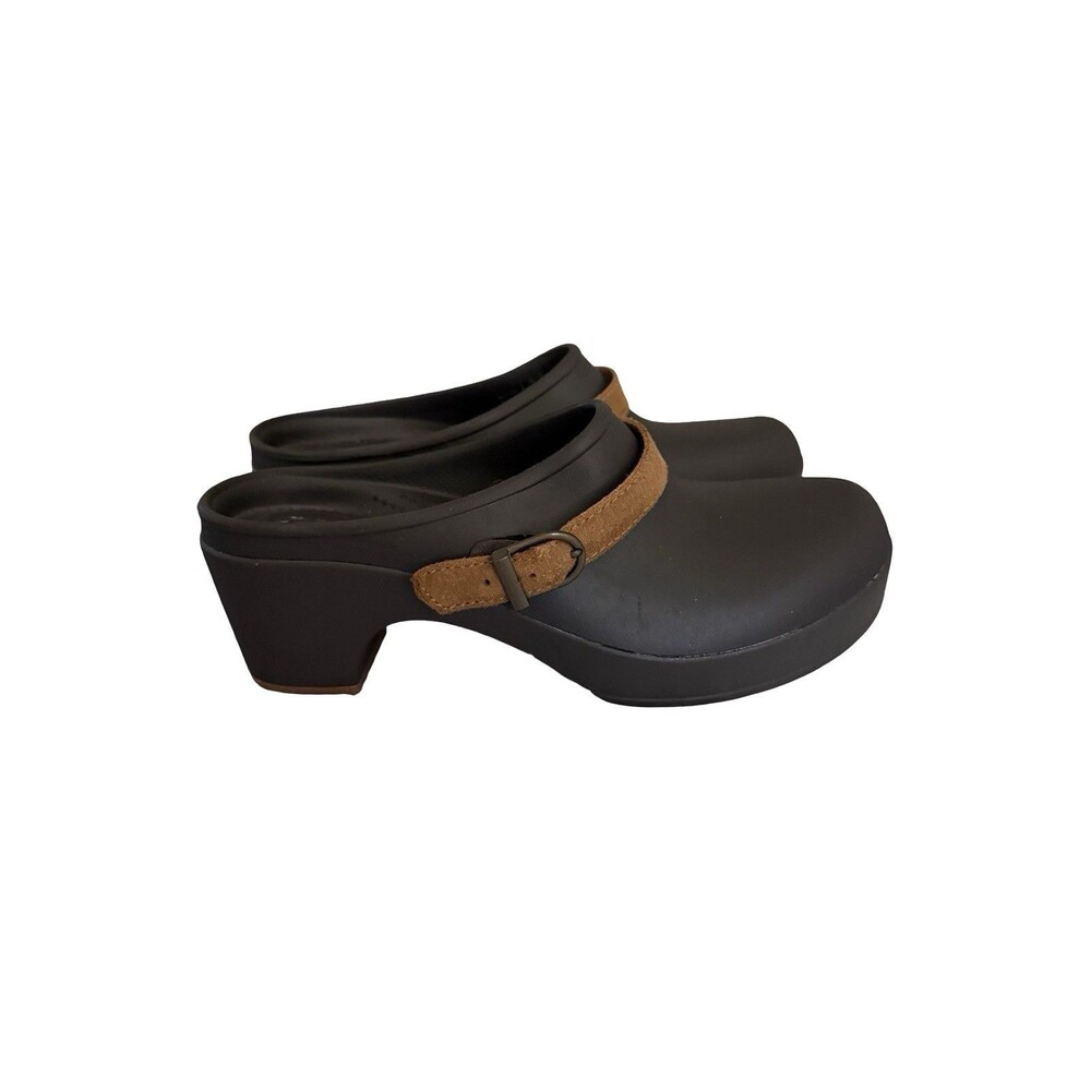 Crocs Sarah Clogs Slip-on Mule Brown Shoes Dual Comfort Women Size 8